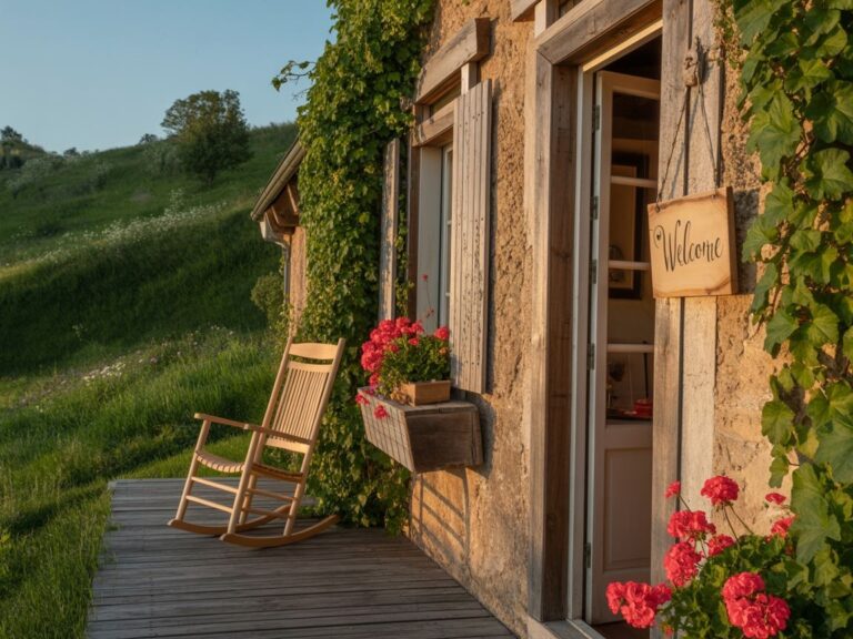 drewniany taras przy domu