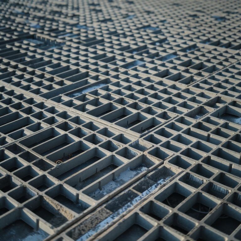 szalunek płyty ażurowej z betonem