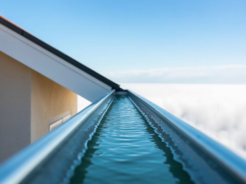 mierzenie spadku rynny